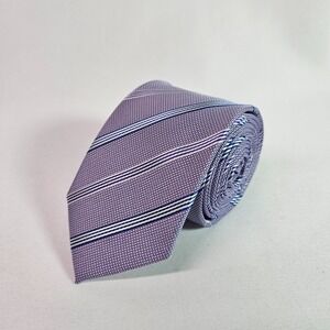 F&F Men Tie Purple Stripes 2.75" x‎ 60"